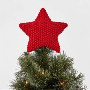 Unlit knit tree topper